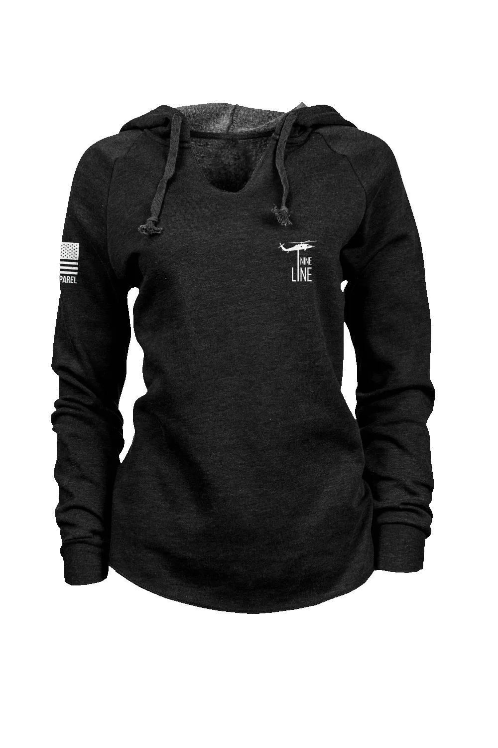 Basic - Lightweight Women's V-Neck Hoodie sold by Nine Line