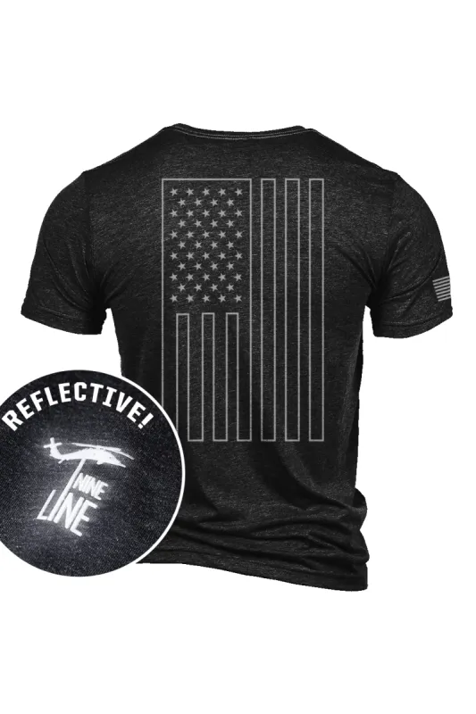 Reflective Core America - Athletic T-Shirt sold by Nine Line