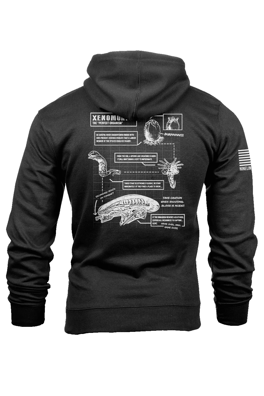 Xeno Schematic- Hoodie sold by Nine Line