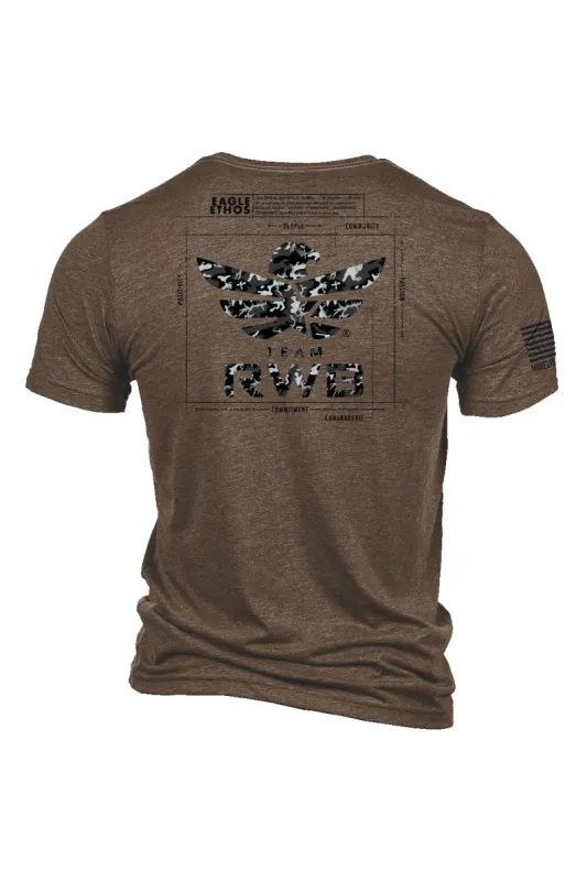 Team RWB Eagle Ethos Schematic - T-Shirt sold by Nine Line