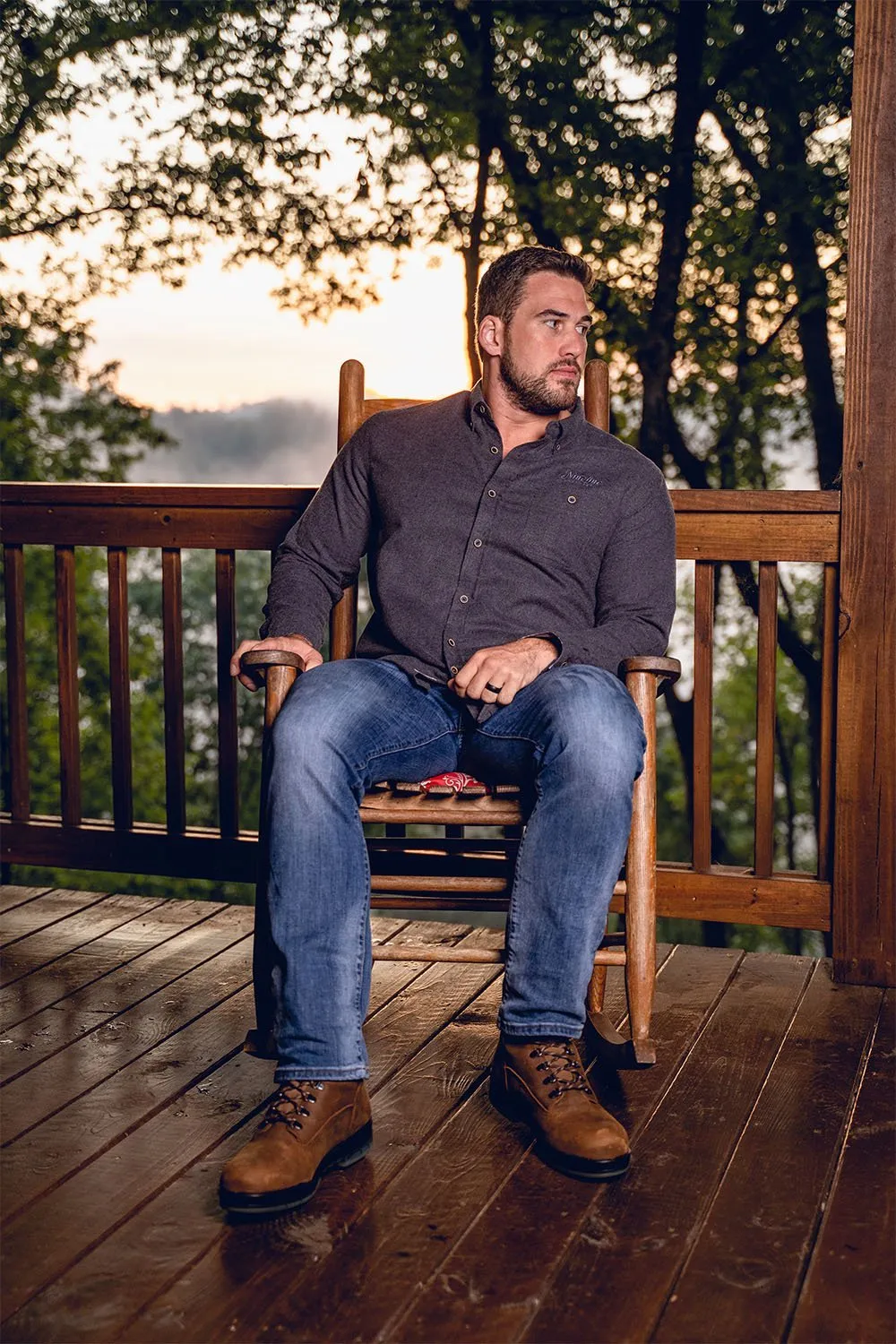 Men's Solid Flannel sold by Nine Line product image thumbnail 2