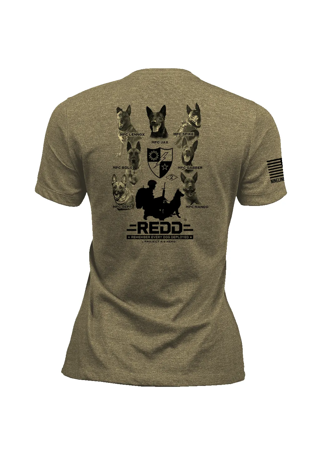 Project K-9 Hero - Remember Every Dog Deployed - Women's T-Shirt sold by Nine Line