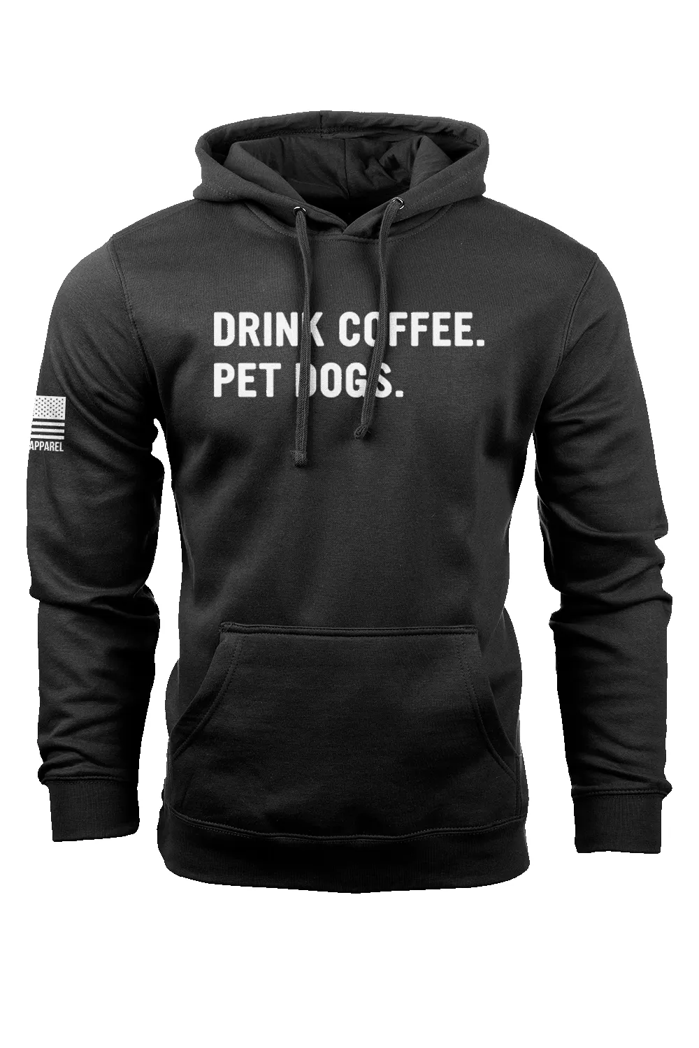 Drink Coffee Pet Dogs - Hoodie sold by Nine Line