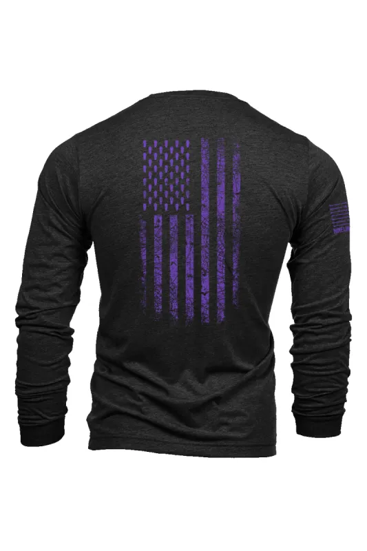 Coffin Flag - Long Sleeve T-Shirt sold by Nine Line