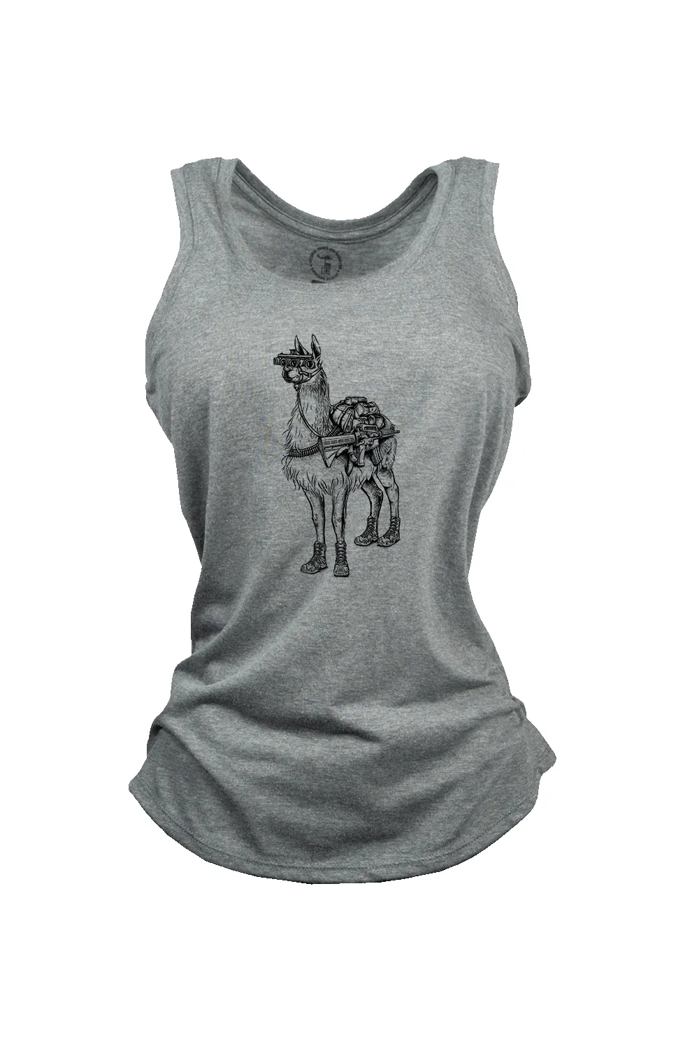 Women's Racerback Tank - Freedom Llama sold by Nine Line