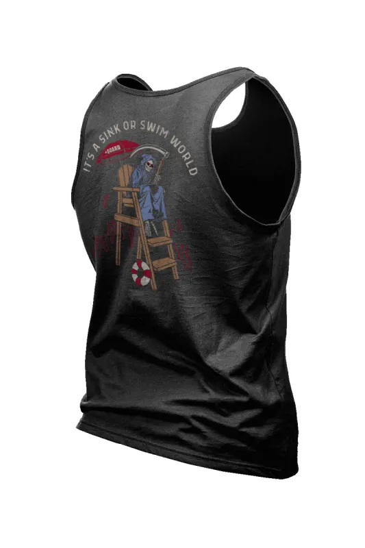 Mens Tank Top - Sink or Swim sold by Nine Line