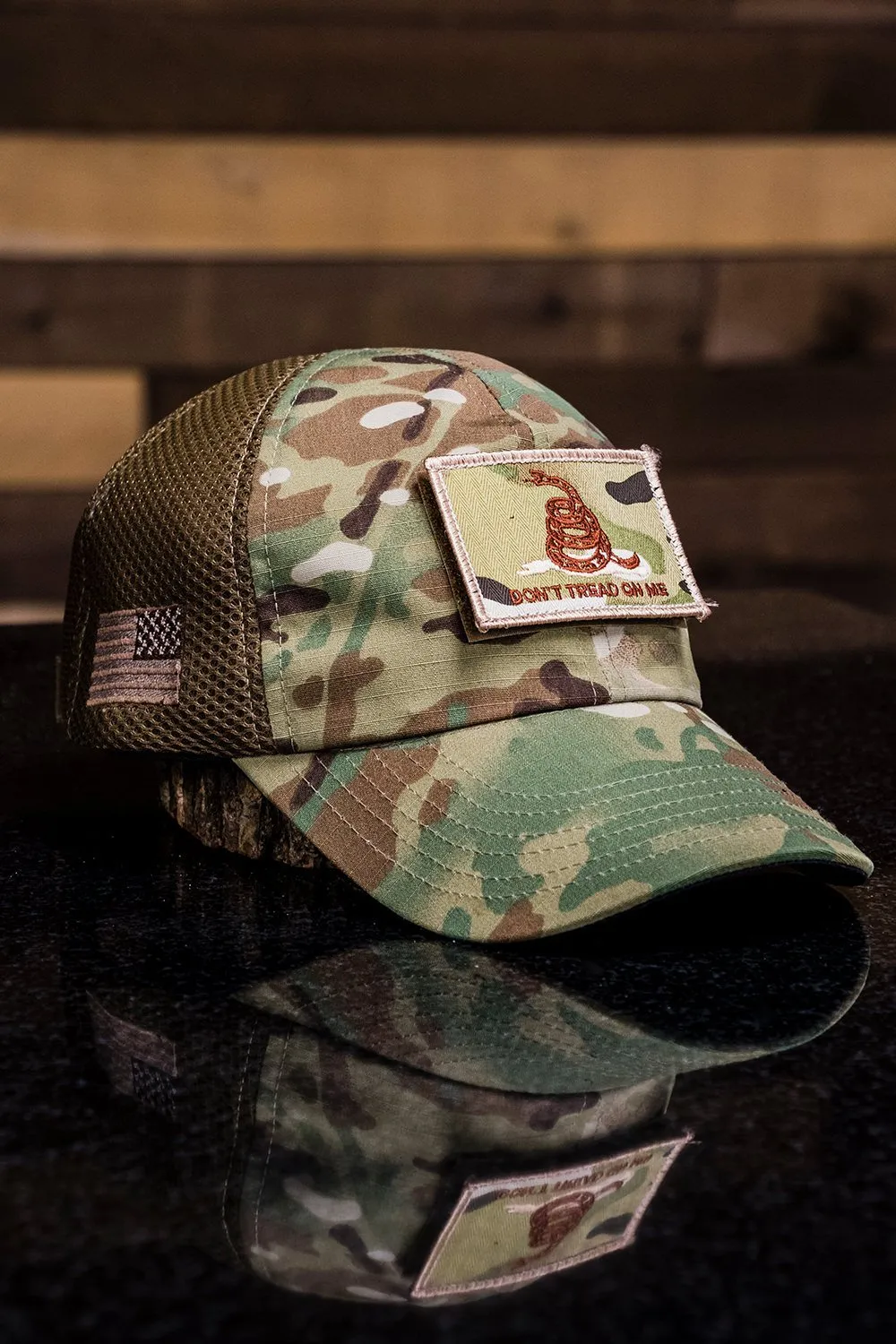 American Made Mesh Back Hat with Patch sold by Nine Line product image thumbnail 5