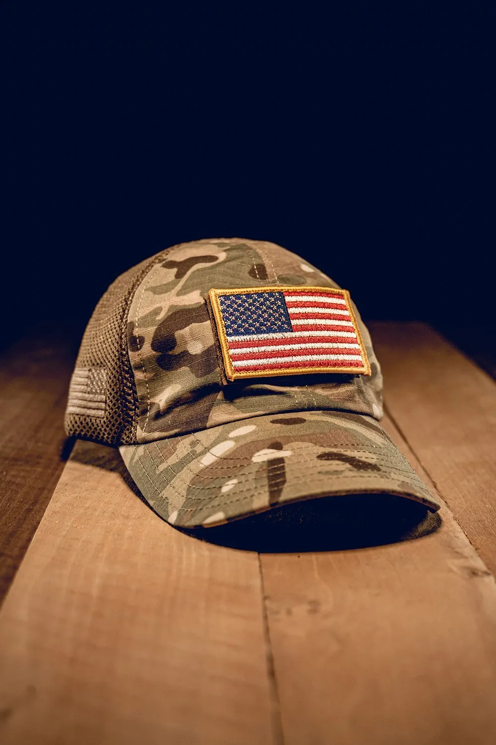 American Made Mesh Back Hat with Patch sold by Nine Line product image thumbnail 2