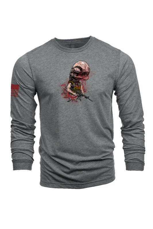 Burster of Chests - Long Sleeve T-Shirt sold by Nine Line