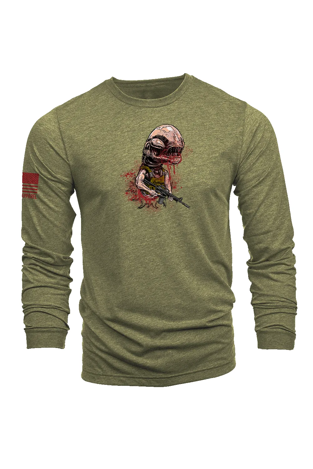 Burster of Chests - Long Sleeve T-Shirt sold by Nine Line product image thumbnail 2