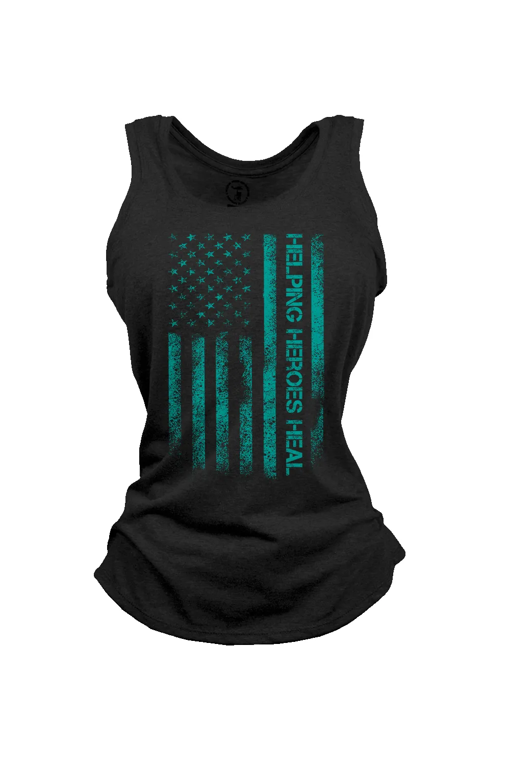 Women's Racerback Tank - PTS Awareness Month - For the Love of a Veteran sold by Nine Line