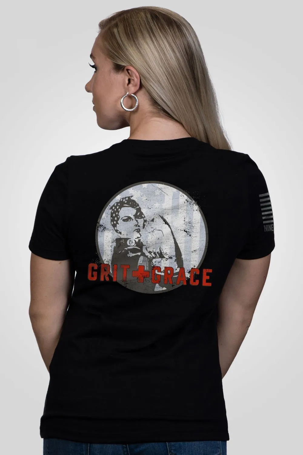 Grit and Grace - Women's Relaxed Fit V-Neck Shirt sold by Nine Line product image thumbnail 3