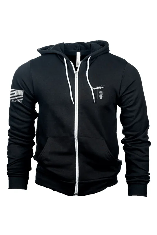 Dropline Logo - Full-Zip Hoodie sold by Nine Line