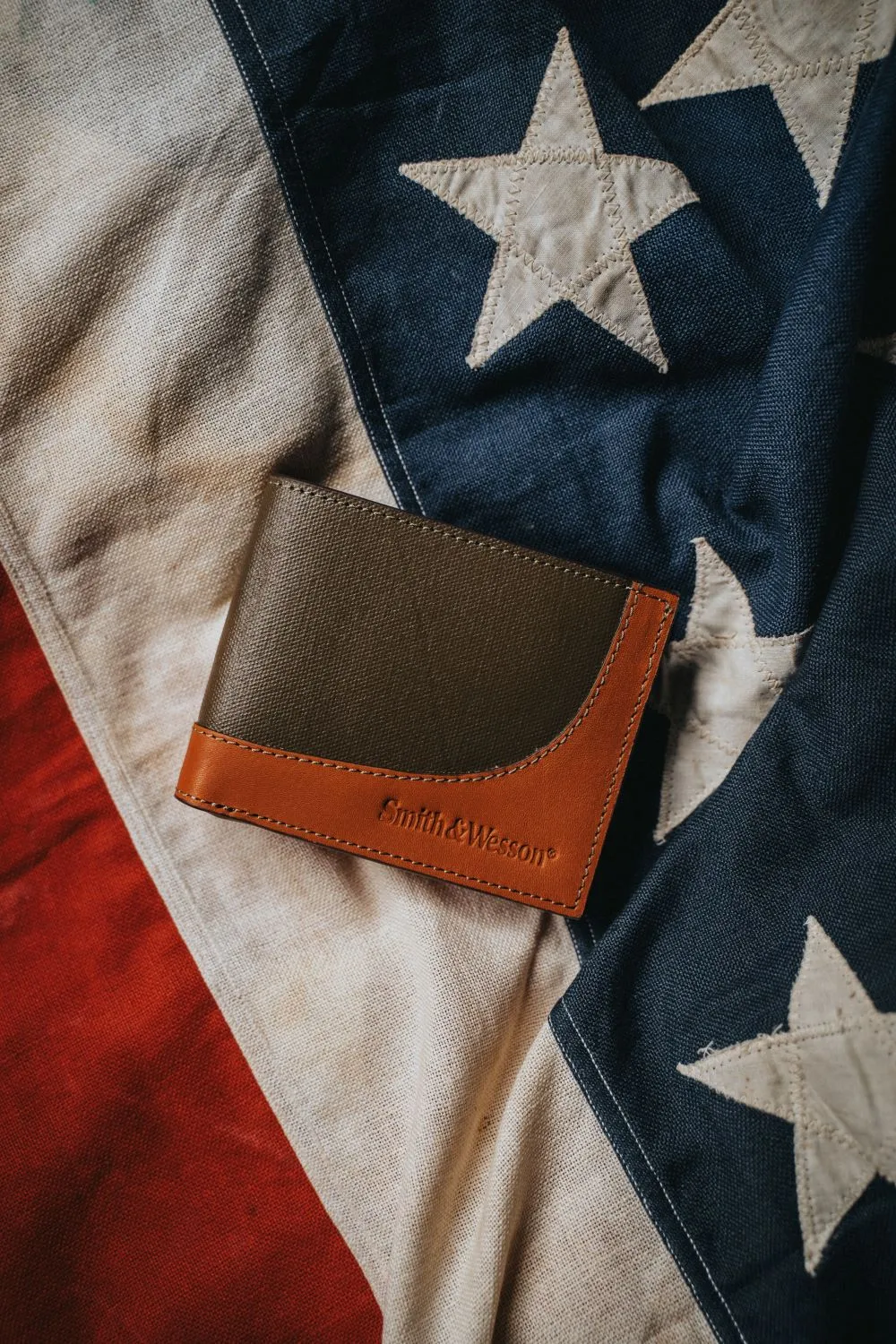 Smith & Wesson Leather & Wax Canvas Bi-Fold Wallet sold by Nine Line product image thumbnail 3