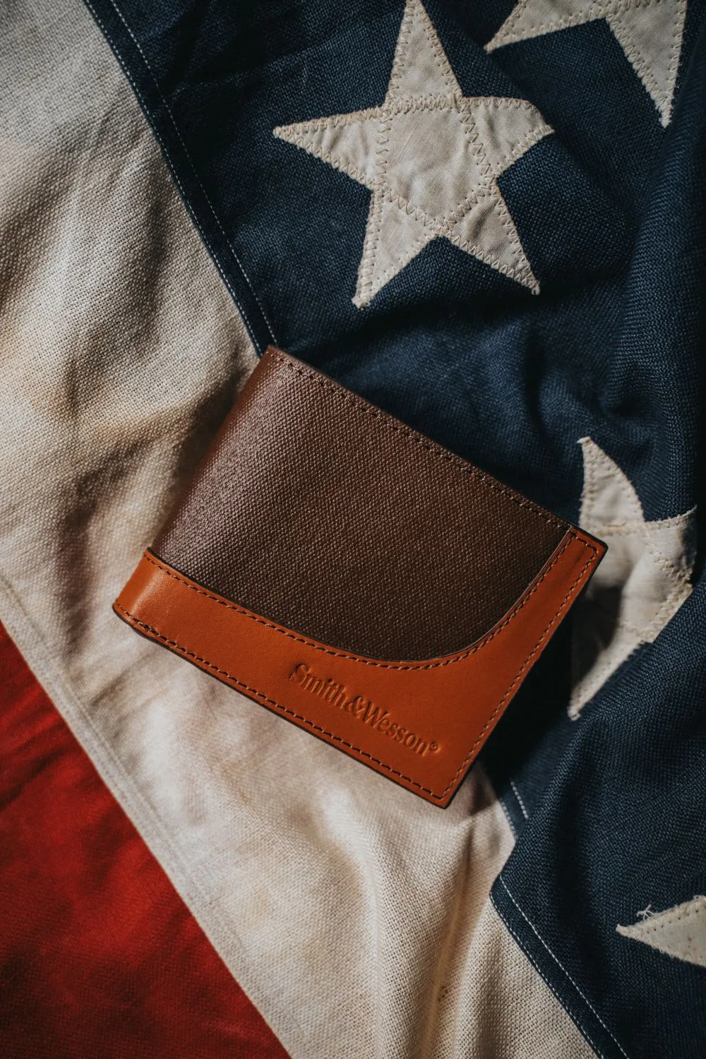 Smith & Wesson Leather & Wax Canvas Bi-Fold Wallet sold by Nine Line product image thumbnail 4