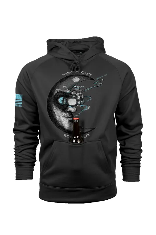 Moons out Goons out - Raglan Tailgater Hoodie sold by Nine Line