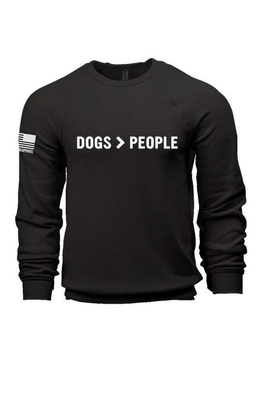 Dogs > People - Sweatshirt sold by Nine Line