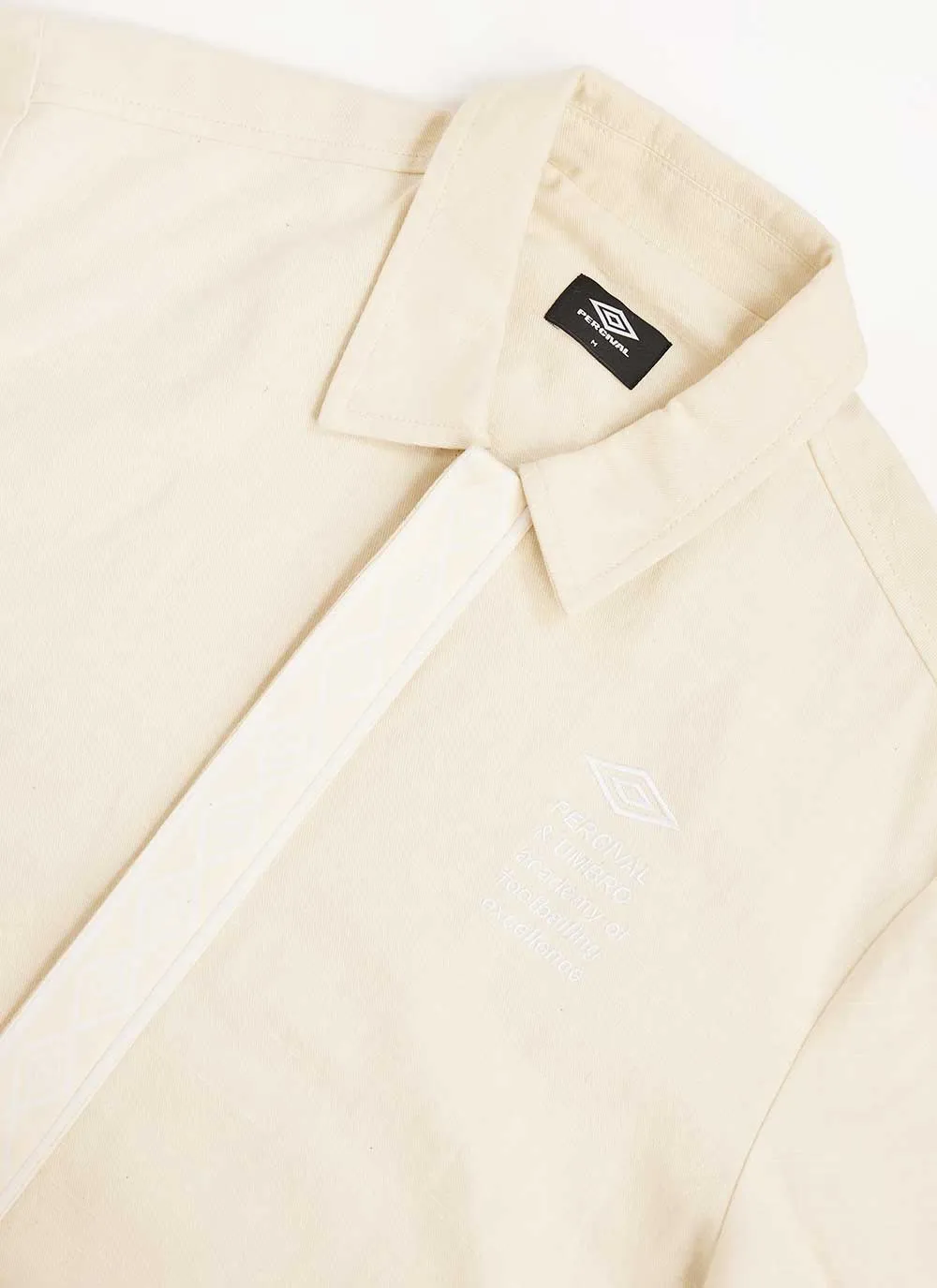 Tonal Tape Coach Jacket | Umbro x Percival | Ecru sold by Percival product image thumbnail 3