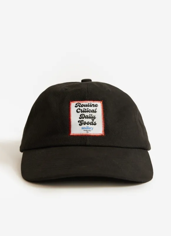 Auxiliary Cap 01 | Cotton | Black sold by Percival