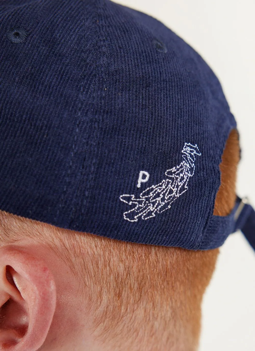 Greek Frieze Cap | Corduroy | Navy sold by Percival product image thumbnail 3