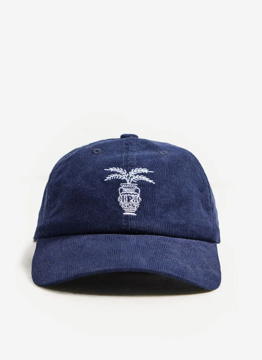Greek Frieze Cap | Corduroy | Navy sold by Percival