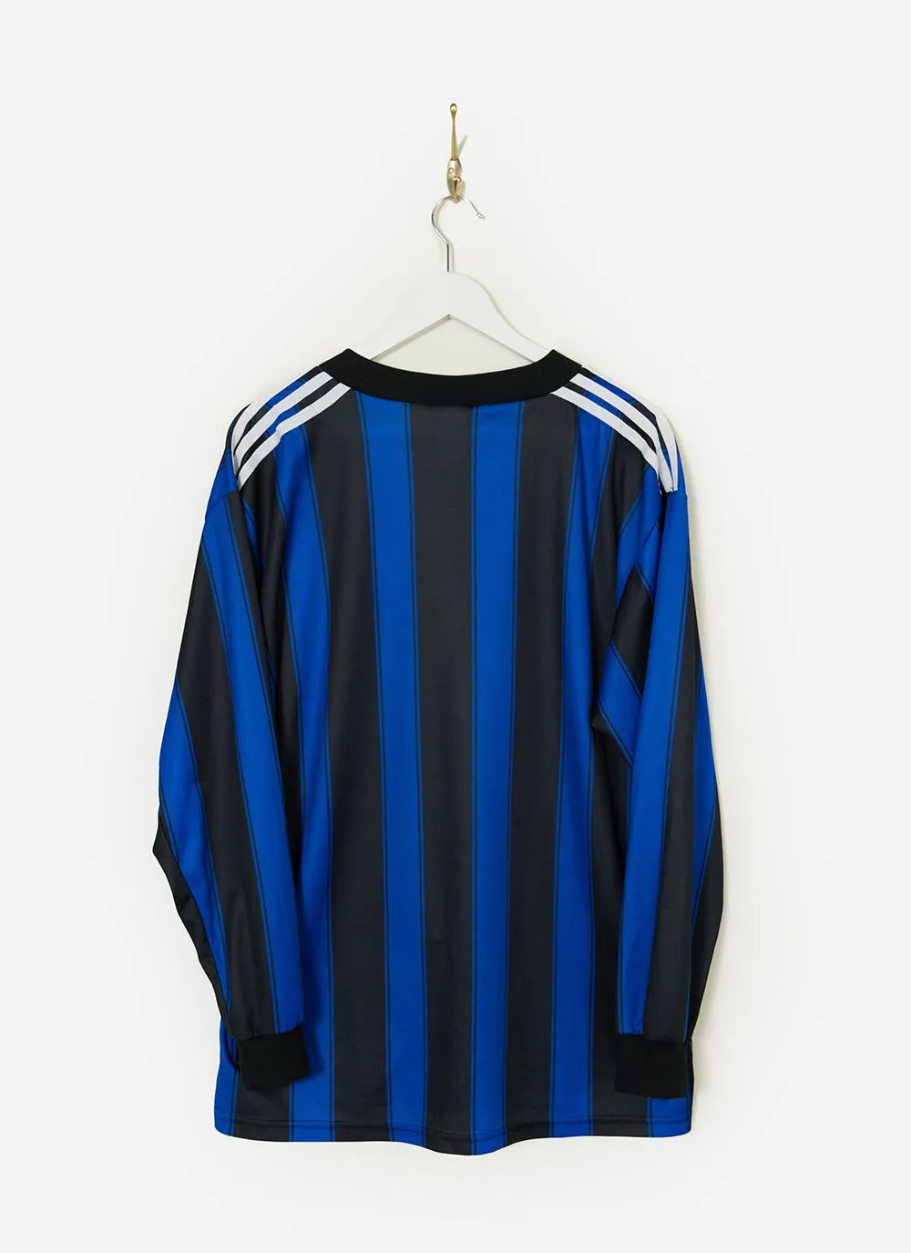 90s Adidas Shirt #15 | Percival x Classic Football Shirts | Blue with Black sold by Percival product image thumbnail 3