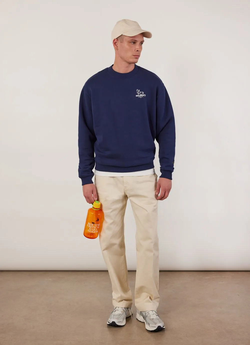 Canard Auxiliary Sweatshirt | Cotton | Navy sold by Percival product image thumbnail 3