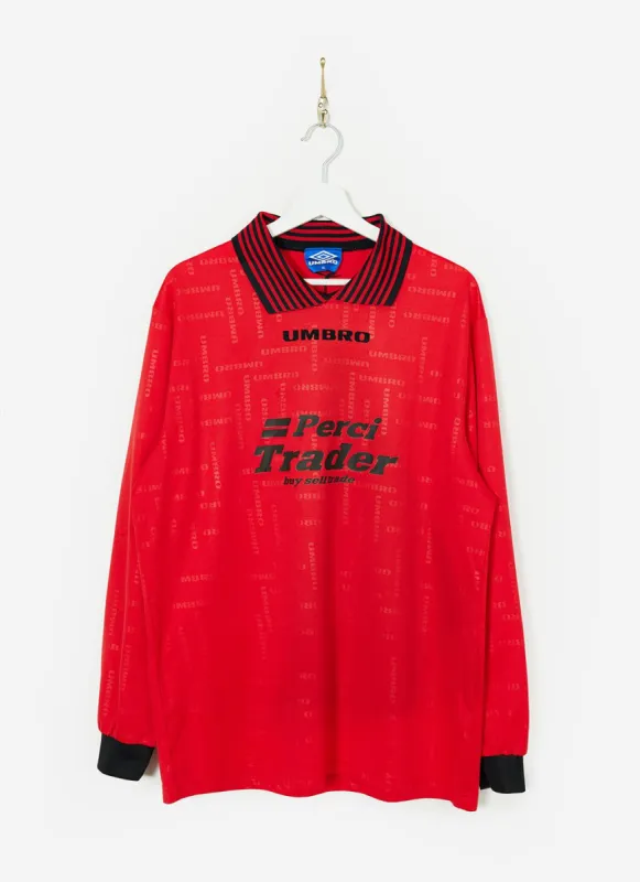 90s Umbro Shirt #12 | Percival x Classic Football Shirts | Red sold by Percival