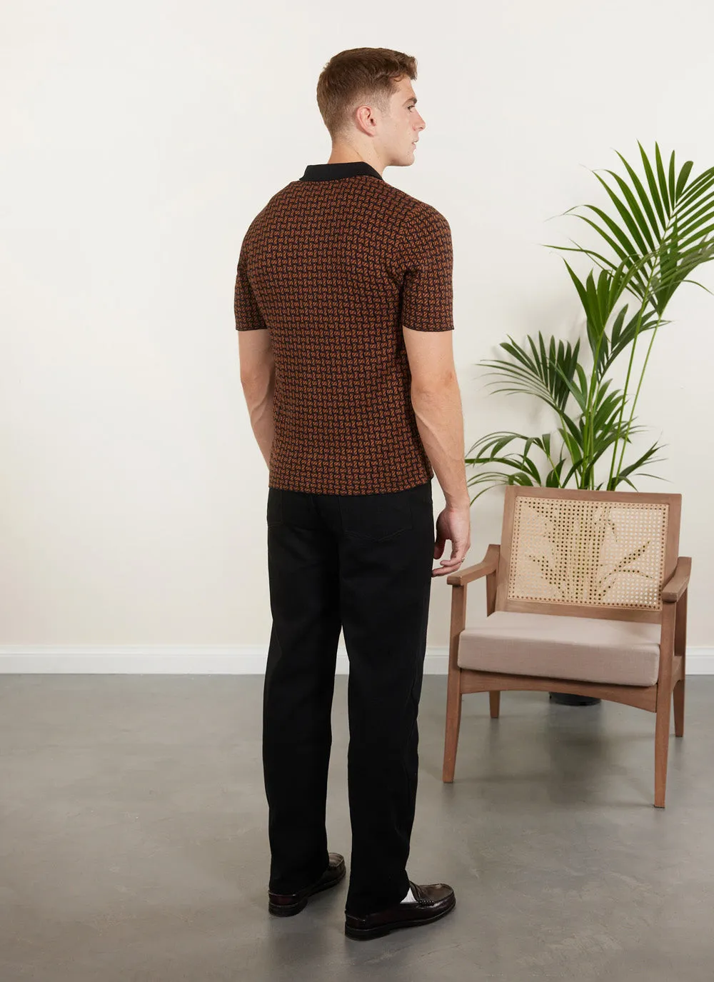 Sazerac Knitted Shirt | Cotton | Espresso sold by Percival product image thumbnail 3