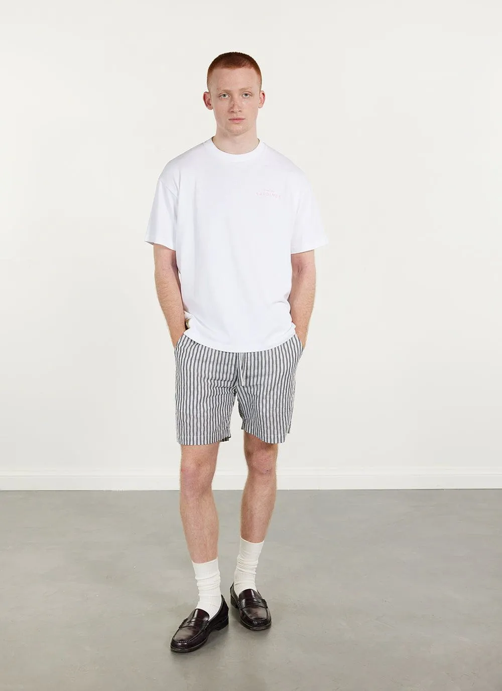 Sardines Oversized T Shirt | Embroidered Organic Cotton | White sold by Percival product image thumbnail 3