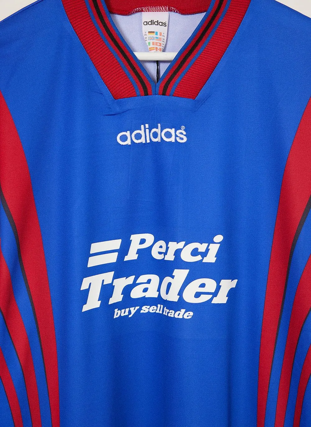 90s Adidas Shirt #9 | Percival x Classic Football Shirts | Blue sold by Percival product image thumbnail 3