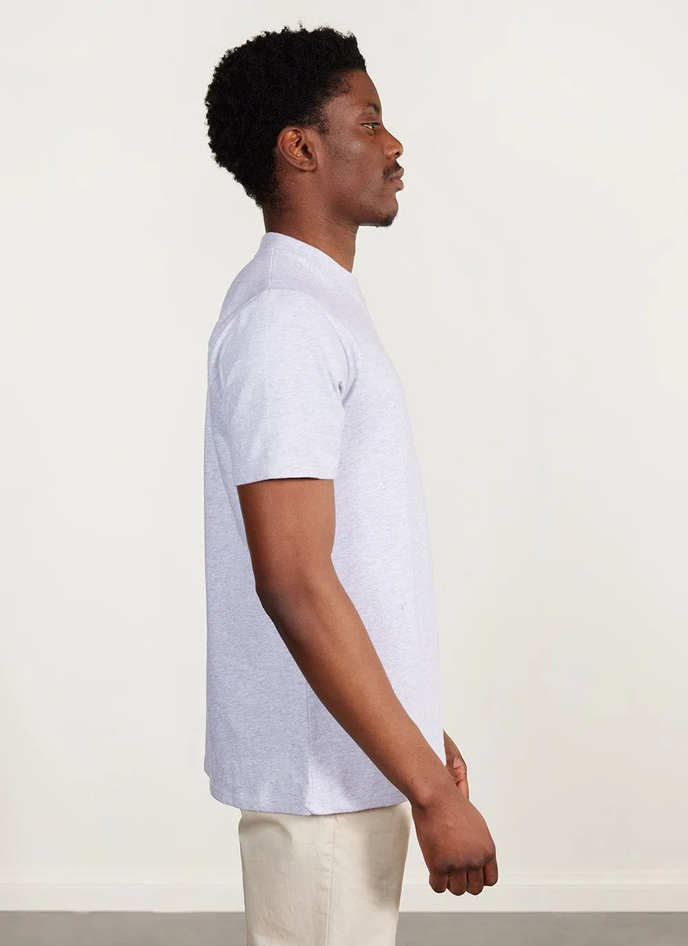 Galaxy Cat T Shirt | Embroidered Organic Cotton | Athletic Grey sold by Percival product image thumbnail 5