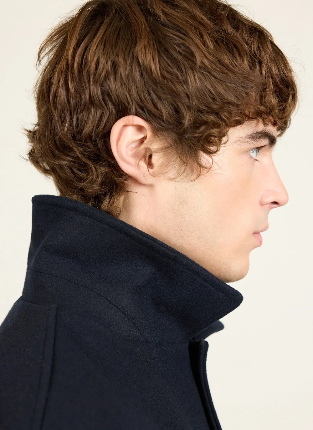 Pea Coat | Melton Wool | Navy sold by Percival product image thumbnail 2