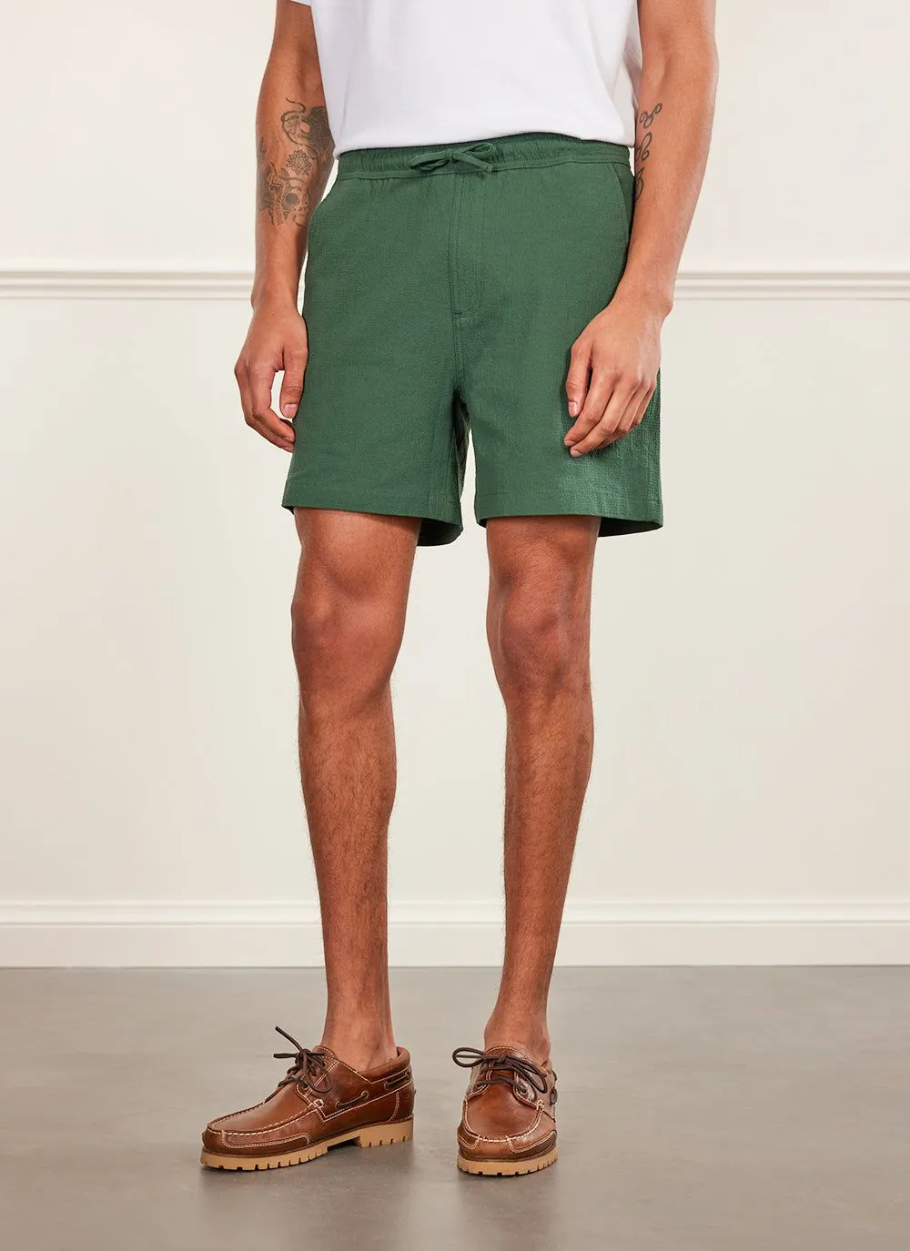 Shorts | Seersucker | Forest sold by Percival product image thumbnail 2