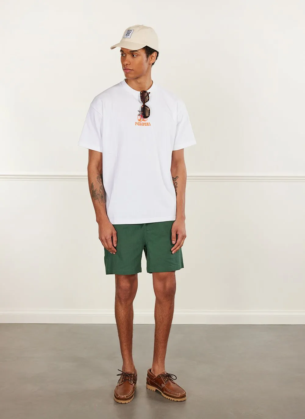 Shorts | Seersucker | Forest sold by Percival product image thumbnail 5