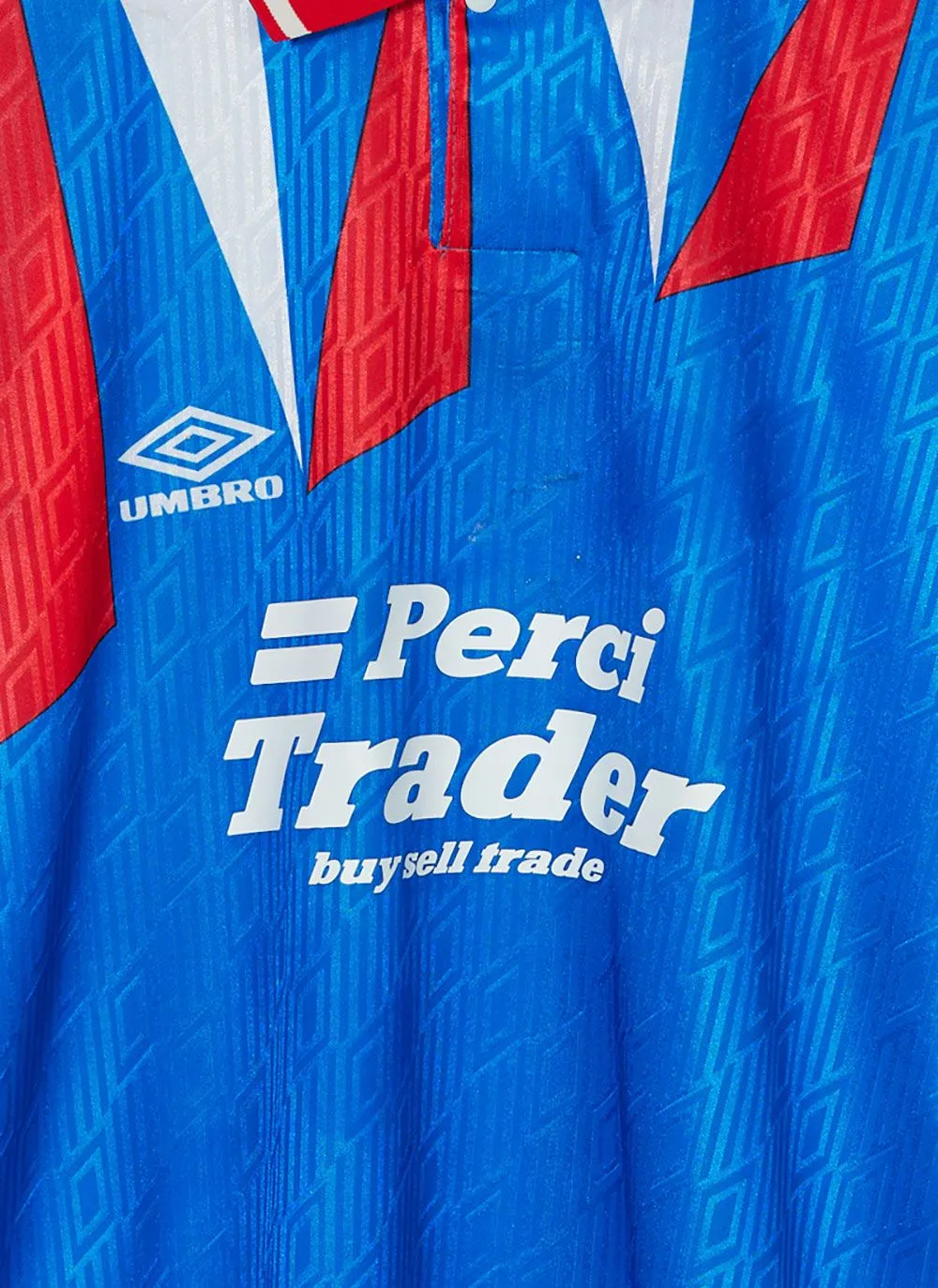 90s Vintage Shirt #7 | Percival x Classic Football Shirts | Blue sold by Percival product image thumbnail 3