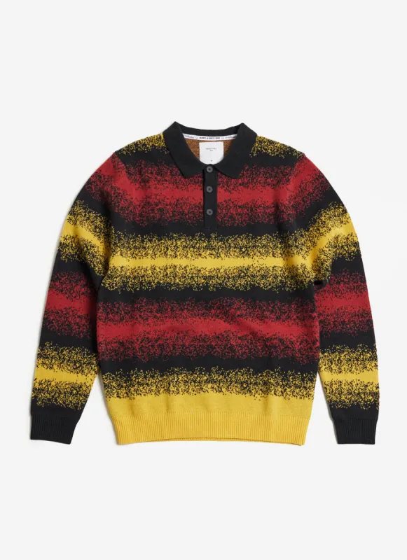 Neutrino Gradient Rugby Knit | Merino Wool | Sunset sold by Percival