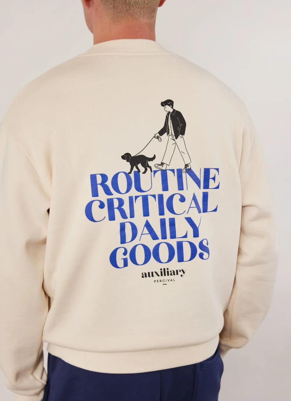 Bark and Stroll Auxiliary Sweatshirt | Cotton | Ecru sold by Percival product image thumbnail 3