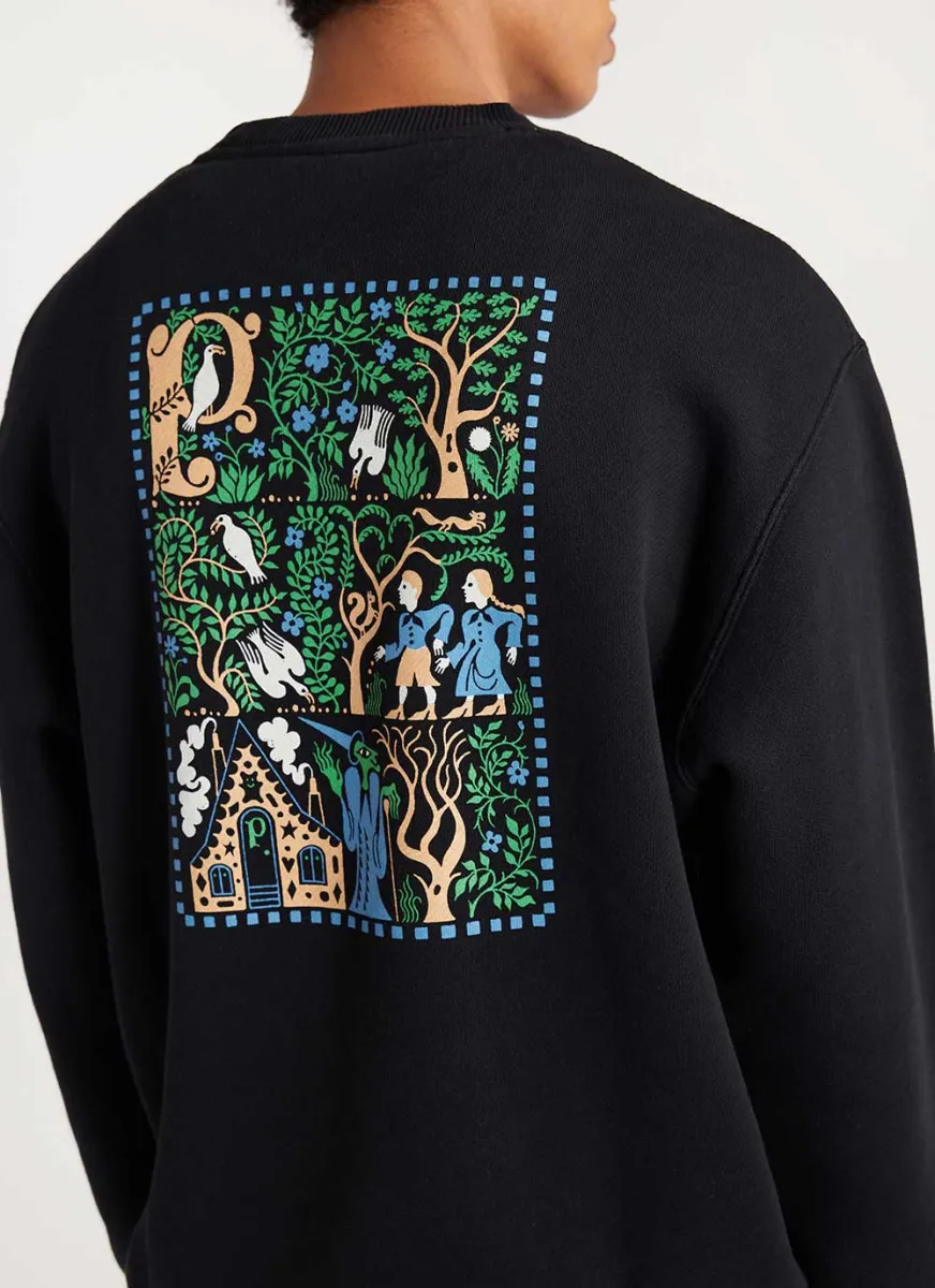 Bird Sweatshirt | Percival x Sophy Hollington | Black sold by Percival