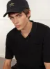 Blackjack Negroni Knitted Polo | Organic Cotton | Black sold by Percival