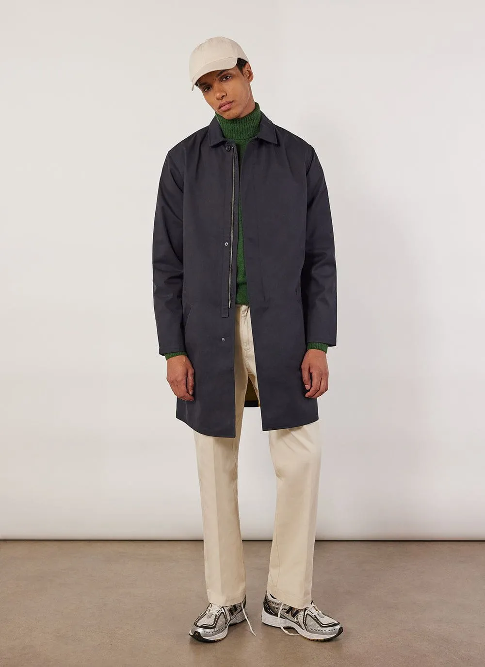 Waterproof Auxiliary Greyson Trench | Midnight with Olive sold by Percival product image thumbnail 3