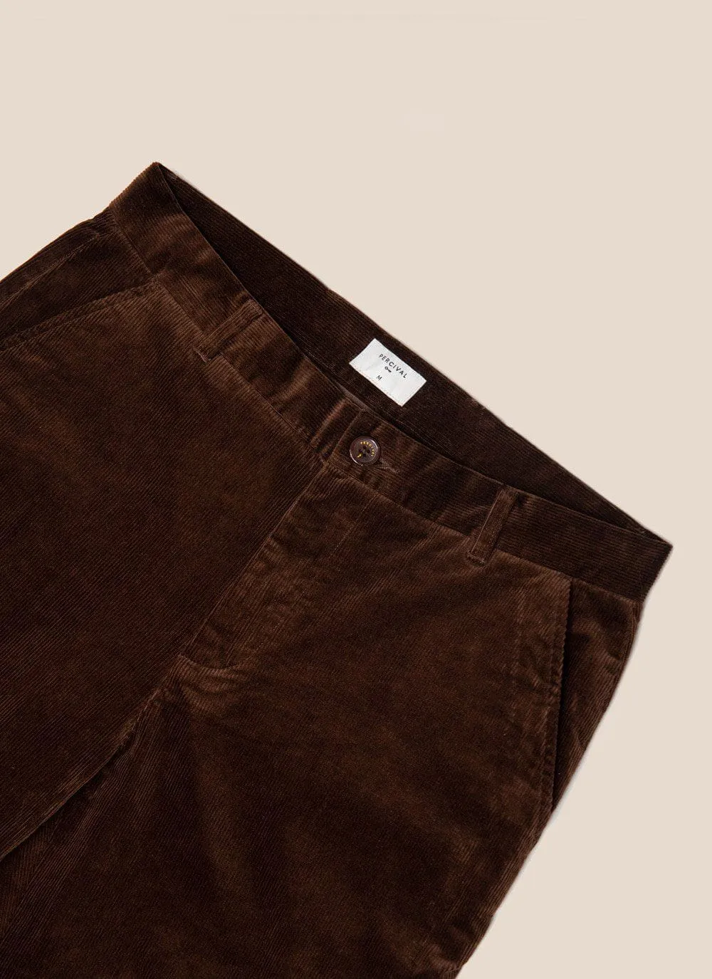 Straight Leg Trousers | Cotton Corduroy | Espresso sold by Percival product image thumbnail 2