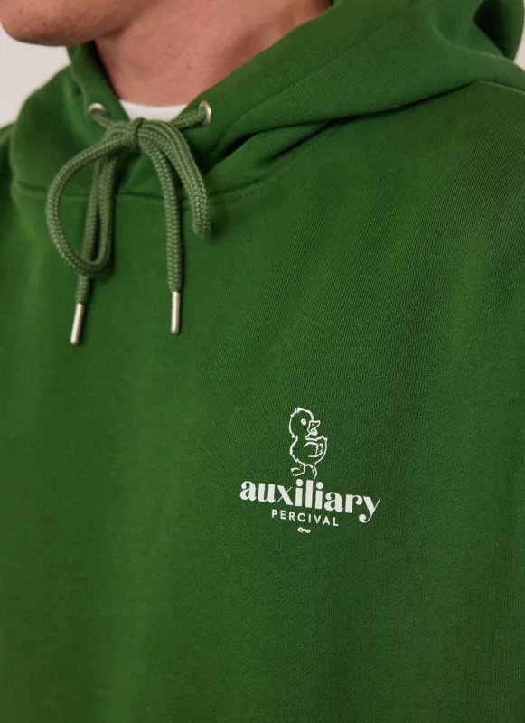 Canard Auxiliary Hoodie | Cotton | Forest sold by Percival