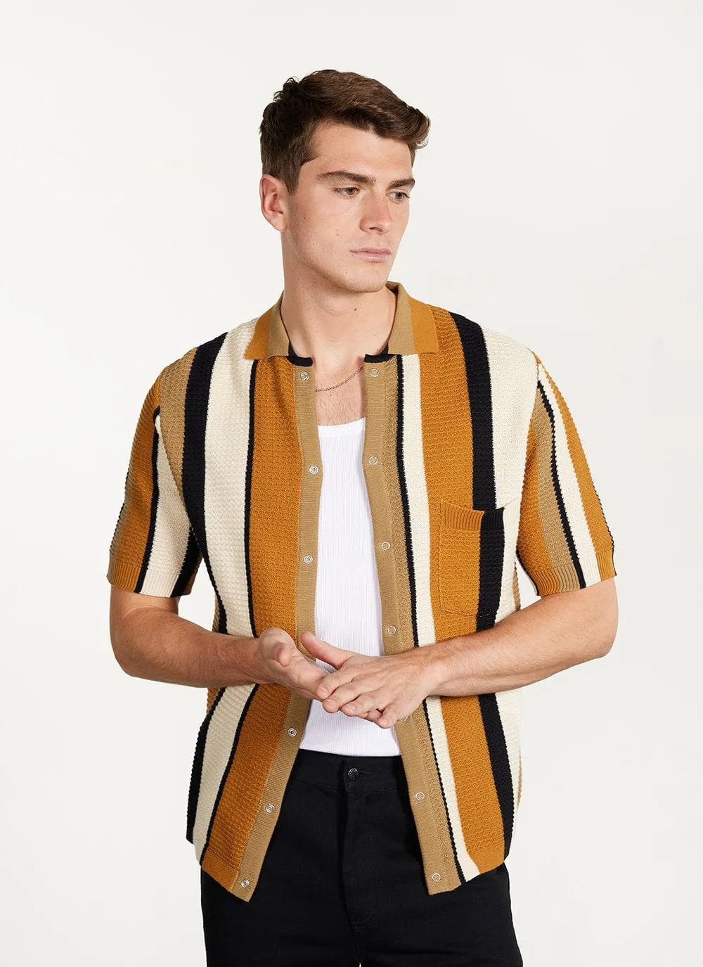 Adaman Breeze Shirt | Knitted Cotton | Dune sold by Percival product image thumbnail 3