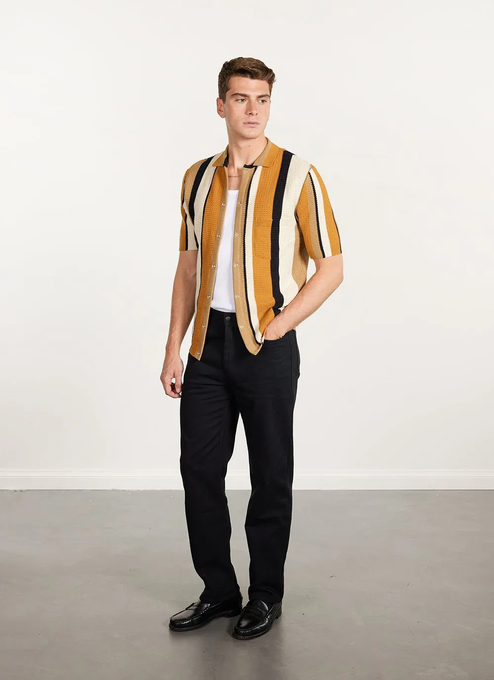 Adaman Breeze Shirt | Knitted Cotton | Dune sold by Percival