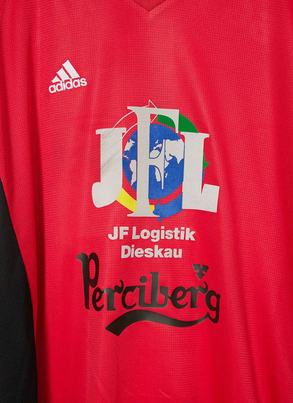 90s Vintage Shirt #46 | Percival x Classic Football Shirts | Red with Black sold by Percival product image thumbnail 3