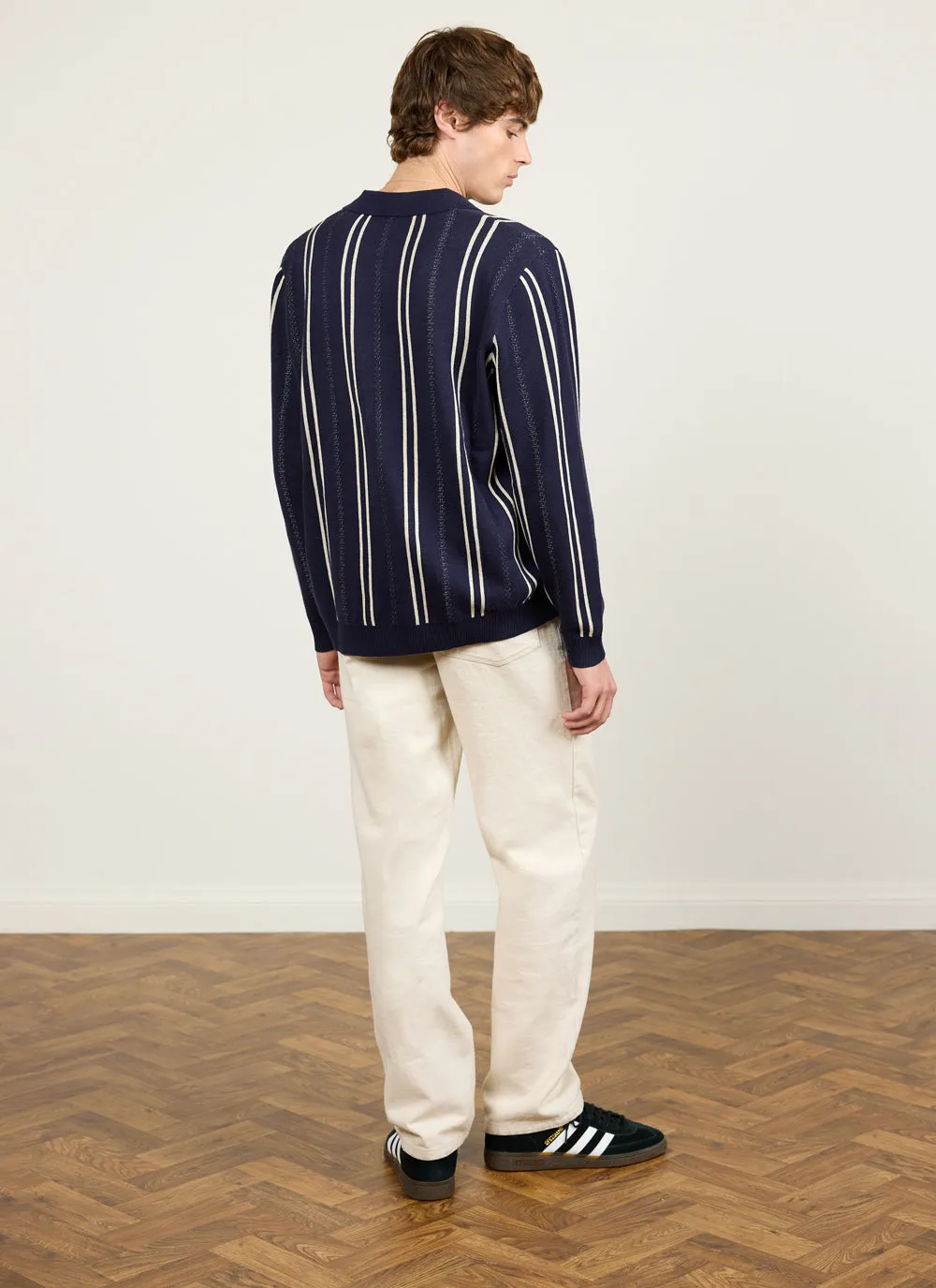 Import Knitted Football Shirt | Cotton | Midnight sold by Percival product image thumbnail 5