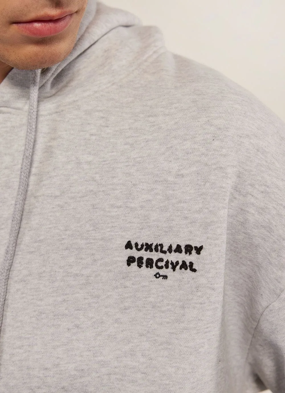 Auxiliary Hoodie 01 | Cotton | Athletic Grey sold by Percival product image thumbnail 2