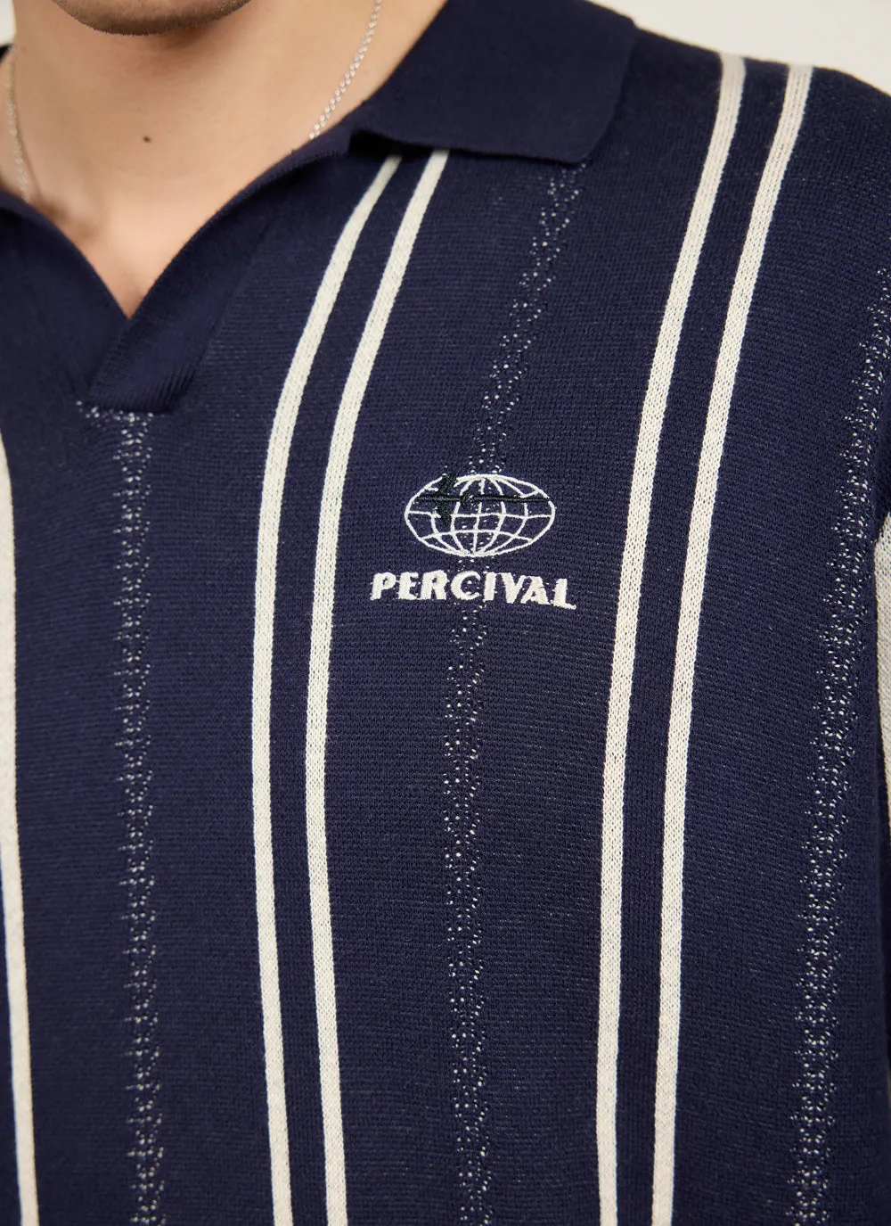 Import Knitted Football Shirt | Cotton | Midnight sold by Percival product image thumbnail 3