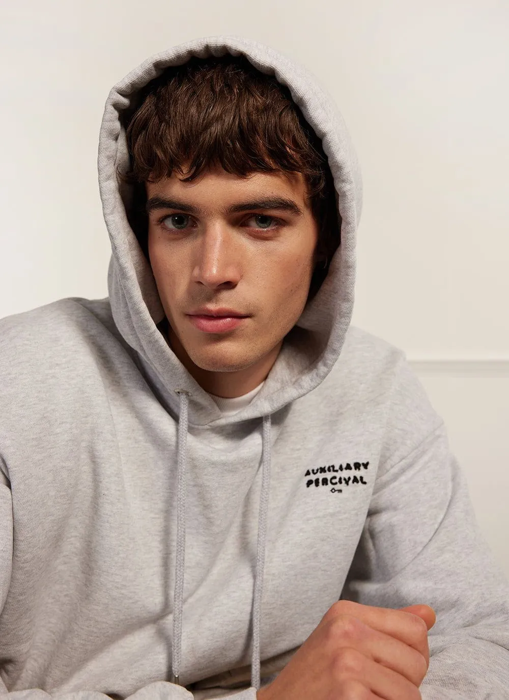 Auxiliary Hoodie 01 | Cotton | Athletic Grey sold by Percival product image thumbnail 3